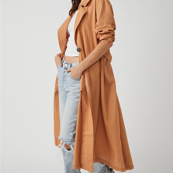 Free People Rae Longline Duster - Picture 4 of 6
